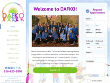 Tablet Screenshot of dafko.com